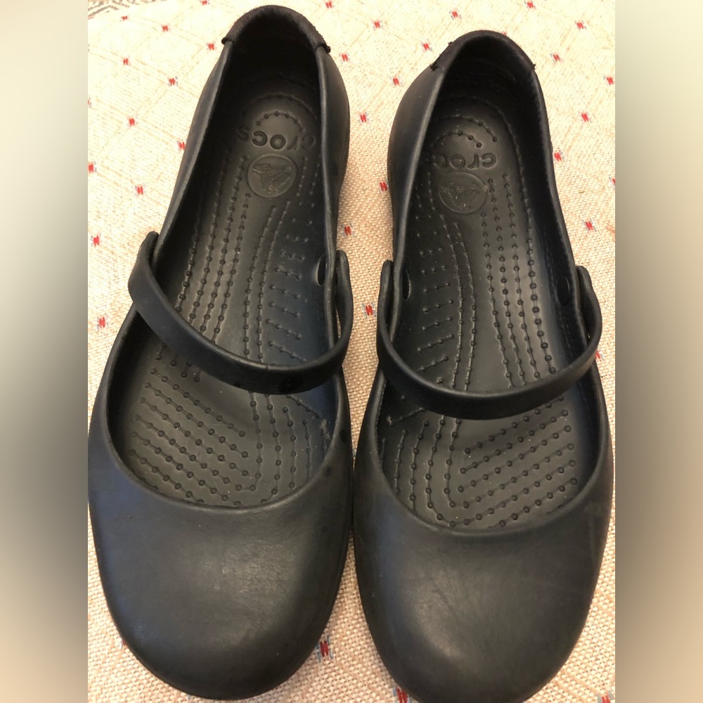 Girls/ladies ballerina/mary jane crocs ladies 7, girls 5
